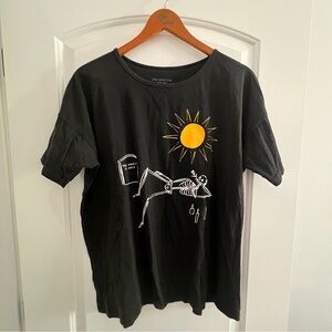 STAY HOME CLUB The Worst Is Over T-Shirt Skeleton